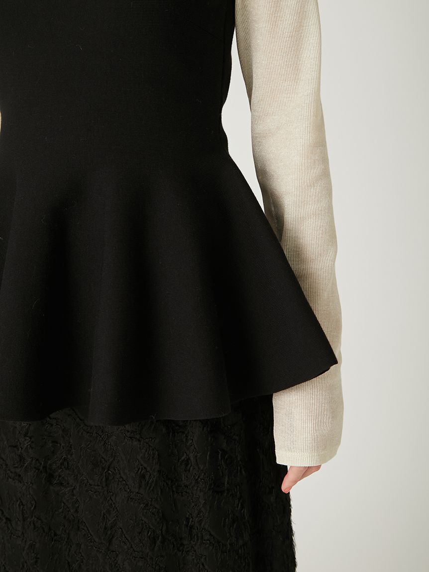 FRAY I.D「ペプラムフレアニットタートルセット」|ニット・セーター|