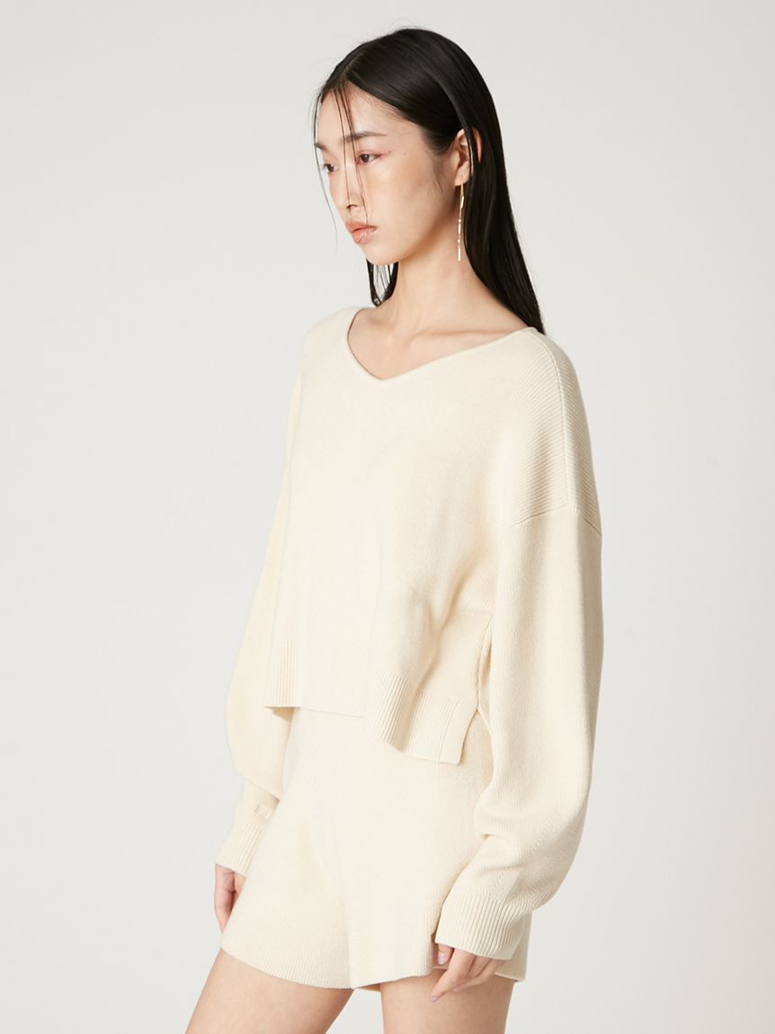 FRAY I.D「ウォッシャブルカシミヤシルクボートネックニット／ウォッシャブル」|ニット・セーター|