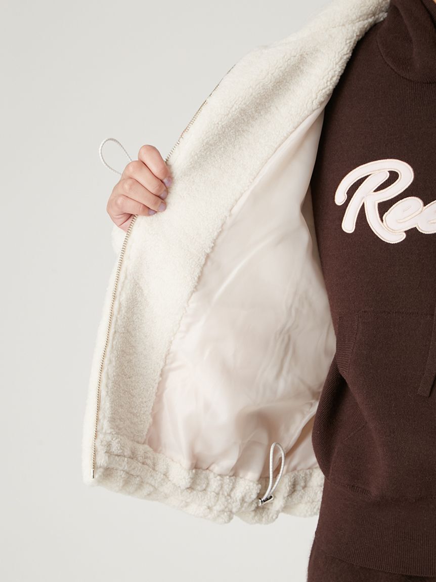 FRAY I.D「【Reebok&times; FRAY I.D】ジップアップボアブルゾン」|ブルゾン・スタジャン|