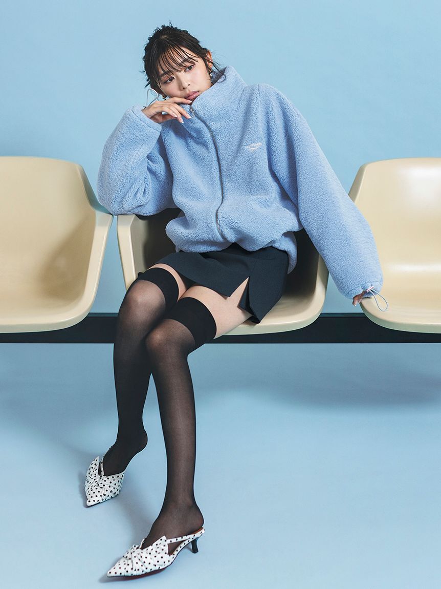 FRAY I.D「【Reebok&times; FRAY I.D】ジップアップボアブルゾン」|ブルゾン・スタジャン|