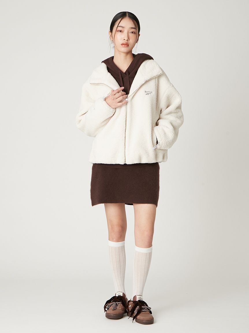 FRAY I.D「【Reebok&times; FRAY I.D】ジップアップボアブルゾン」|ブルゾン・スタジャン|