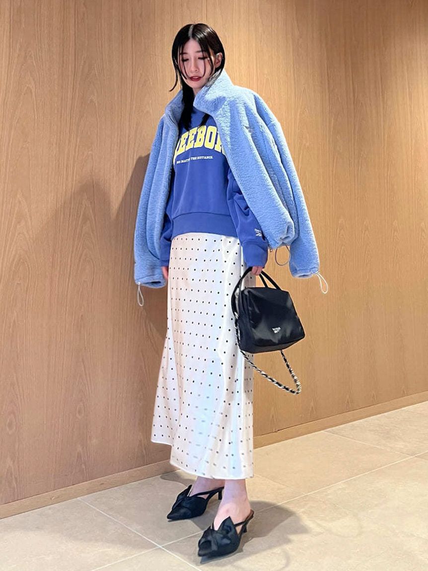 FRAY I.D「【Reebok&times; FRAY I.D】ジップアップボアブルゾン」|ブルゾン・スタジャン|