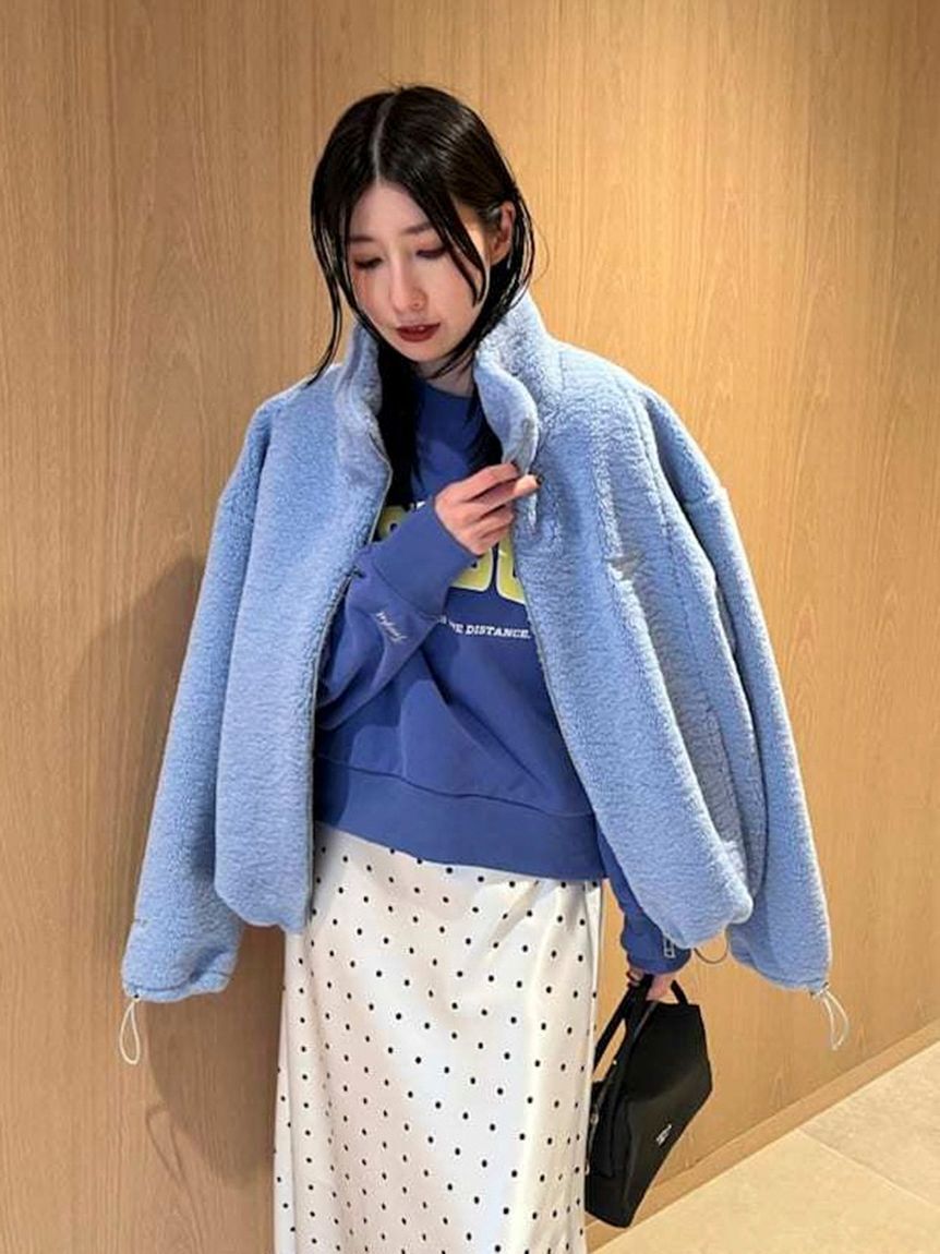 FRAY I.D「【Reebok&times; FRAY I.D】ジップアップボアブルゾン」|ブルゾン・スタジャン|