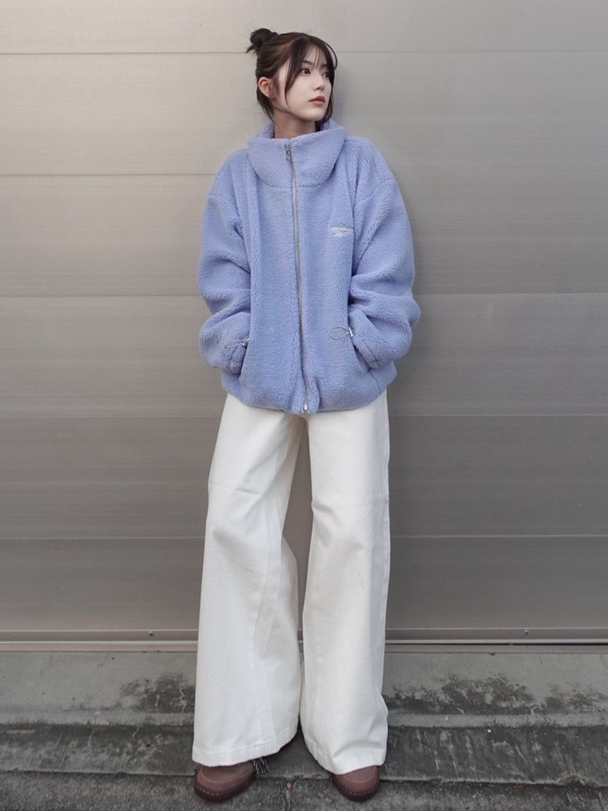 FRAY I.D「【Reebok&times; FRAY I.D】ジップアップボアブルゾン」|ブルゾン・スタジャン|