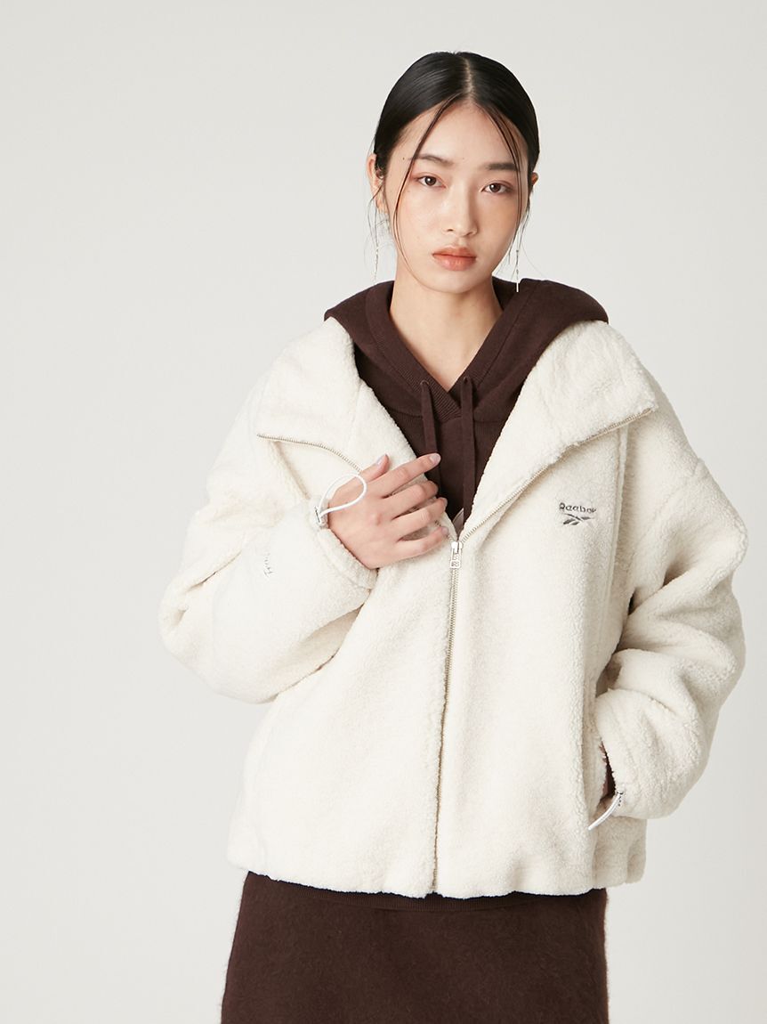 FRAY I.D「【Reebok&times; FRAY I.D】ジップアップボアブルゾン」|ブルゾン・スタジャン|