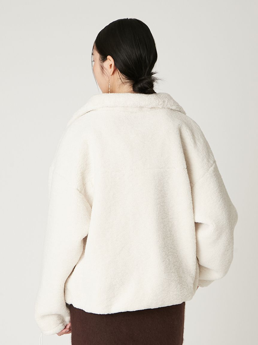 FRAY I.D「【Reebok&times; FRAY I.D】ジップアップボアブルゾン」|ブルゾン・スタジャン|