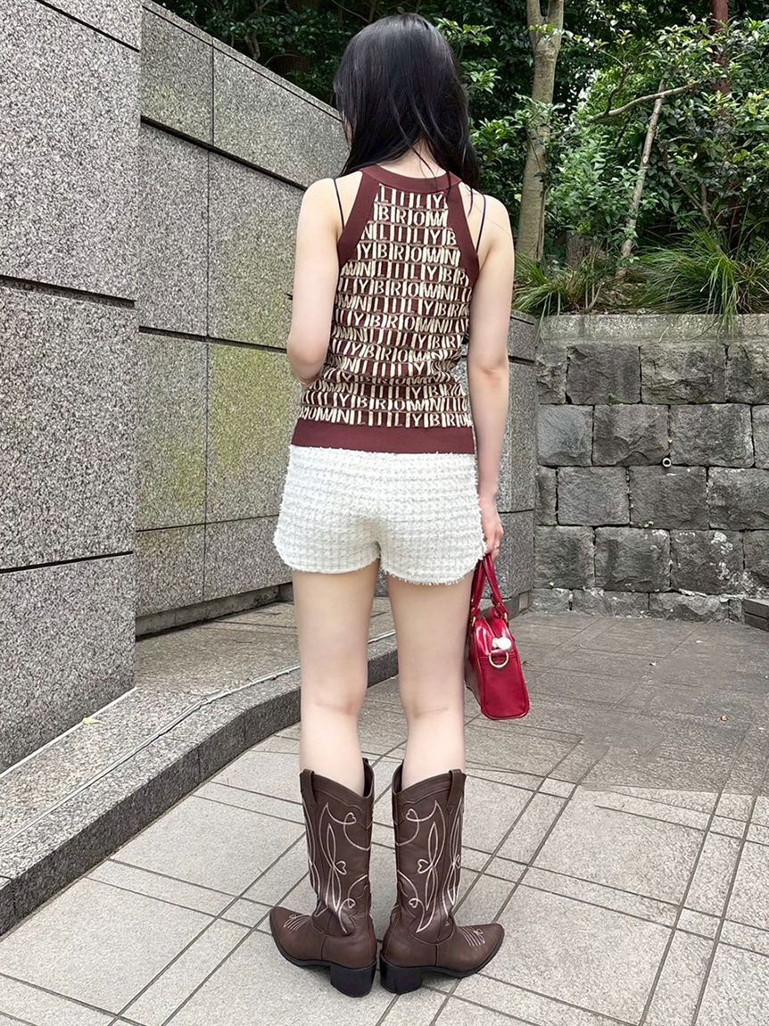 LILY BROWN「ツイードニットショートパンツ」|その他|