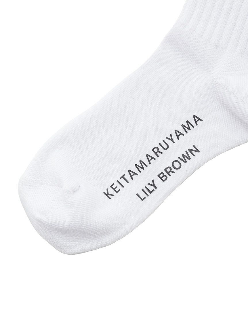 LILY BROWN「【LILY BROWN&times;KEITA MARUYAMA】モチーフエンブロイダリーラインソックス」|ソックス|
