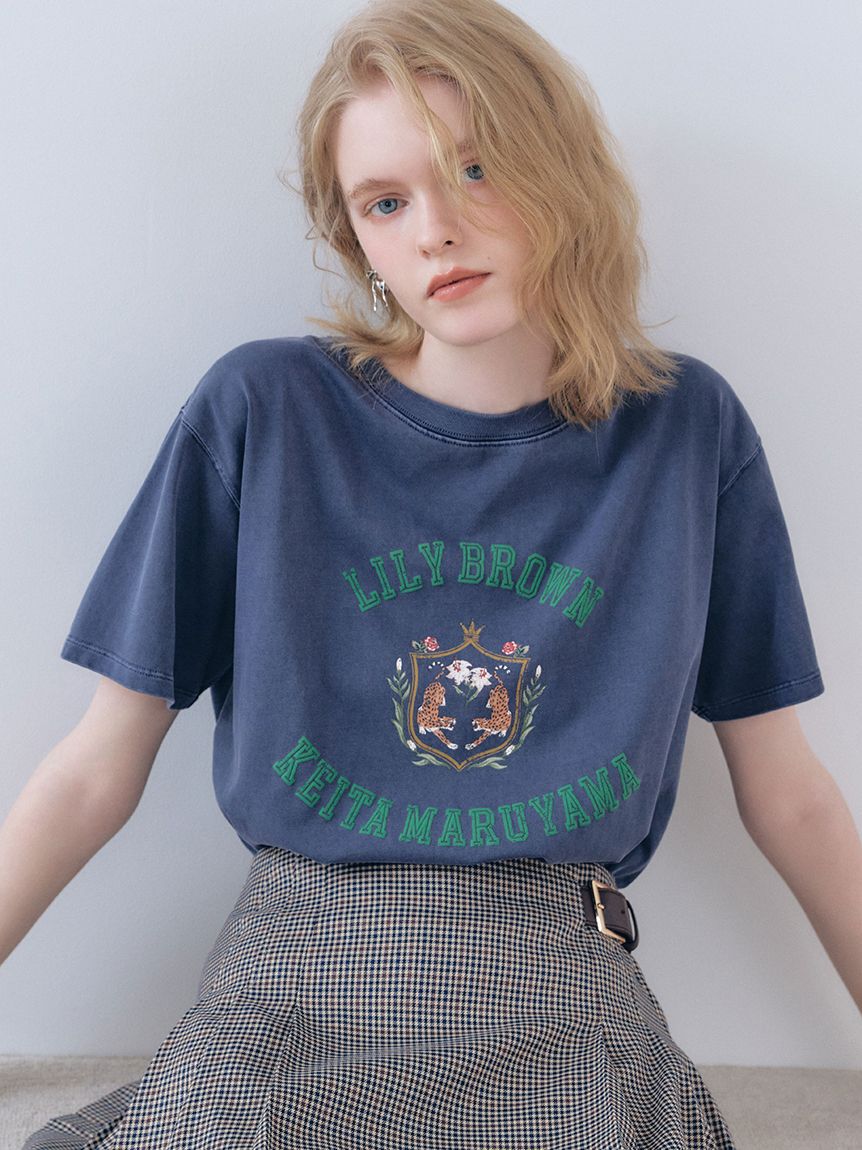 LILY BROWN「【LILY BROWN&times;KEITA MARUYAMA】バリエーショングラフィックTシャツ」|Tシャツ・カットソー|NVY
