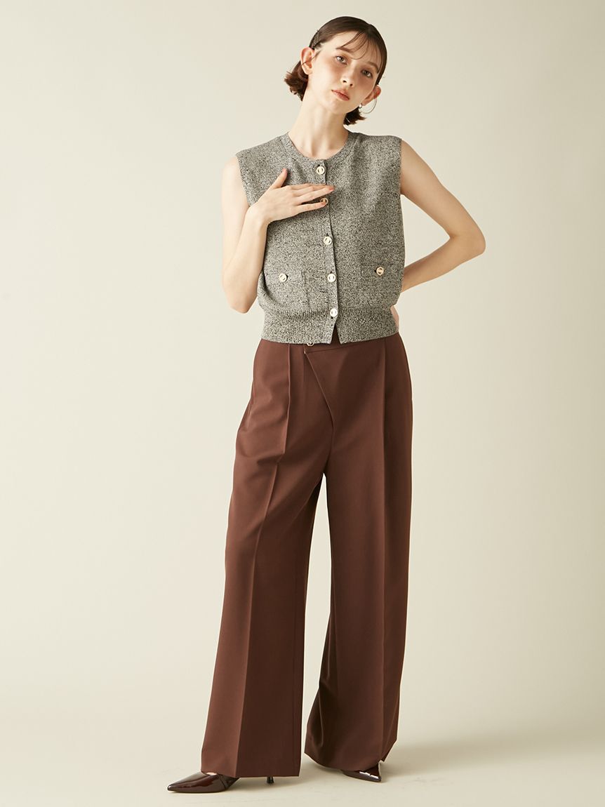 LILY BROWN「金釦ニットベスト」|ニット・セーター|