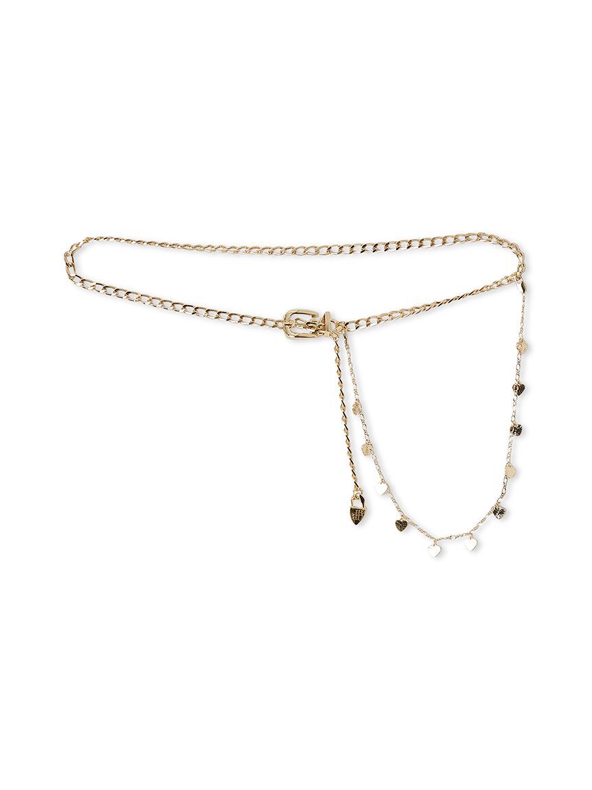 LILY BROWN「2wayモチーフチェーンベルト(Hearts2Hearts着用)」|ベルト|