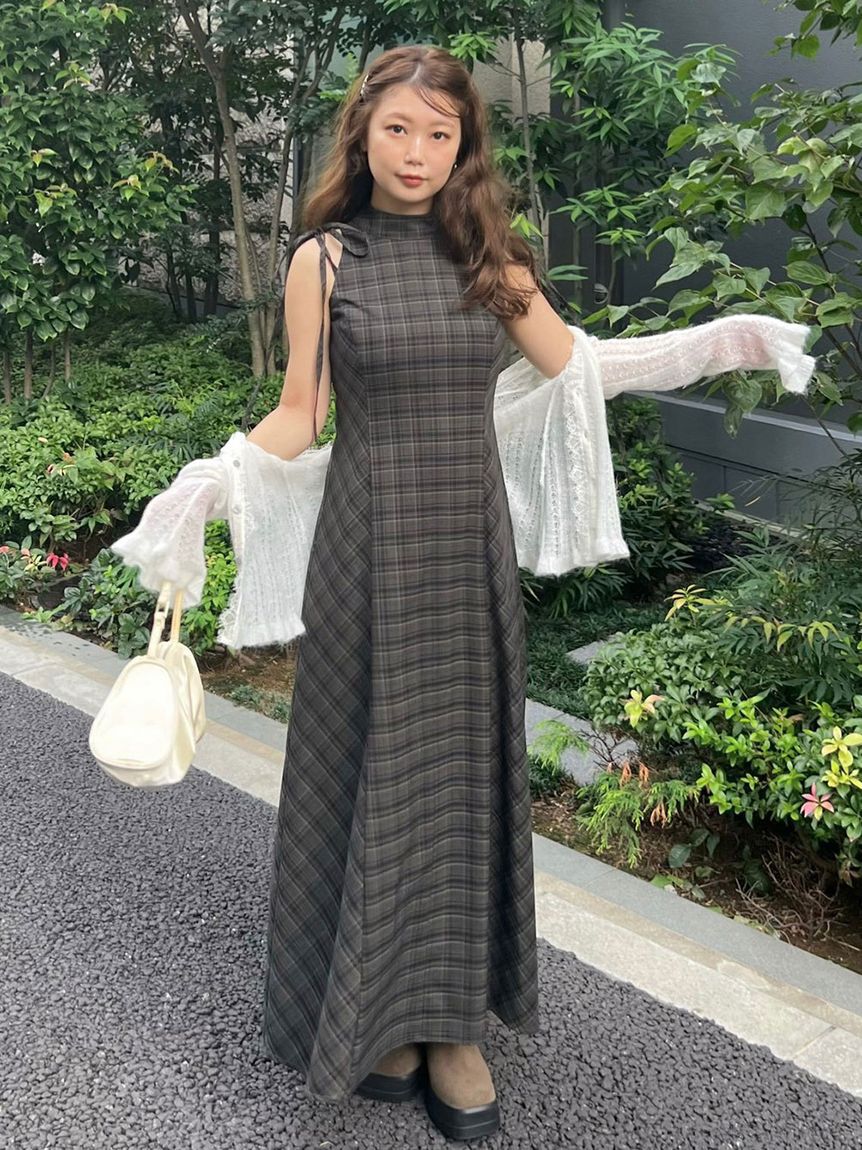 LILY BROWN「アメスリチェックワンピース」|ワンピース|