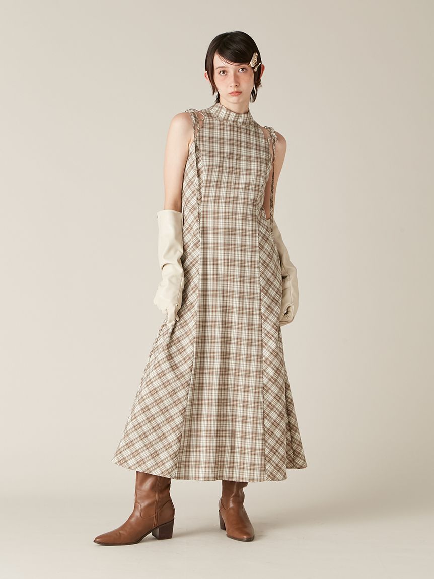 LILY BROWN「アメスリチェックワンピース」|ワンピース|