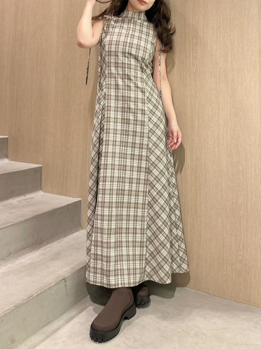 LILY BROWN「アメスリチェックワンピース」|ワンピース|