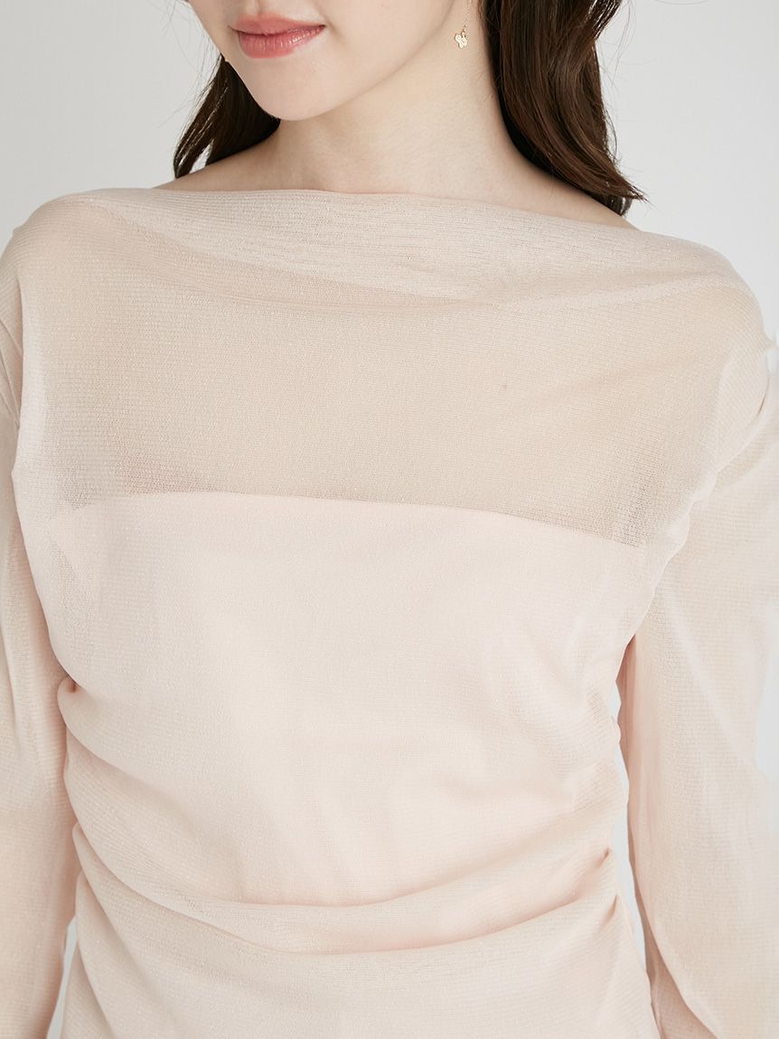 CELFORD「チュールドレープカットトップス」|Tシャツ・カットソー|