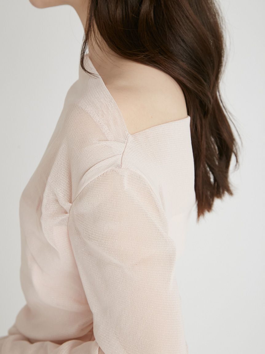 CELFORD「チュールドレープカットトップス」|Tシャツ・カットソー|