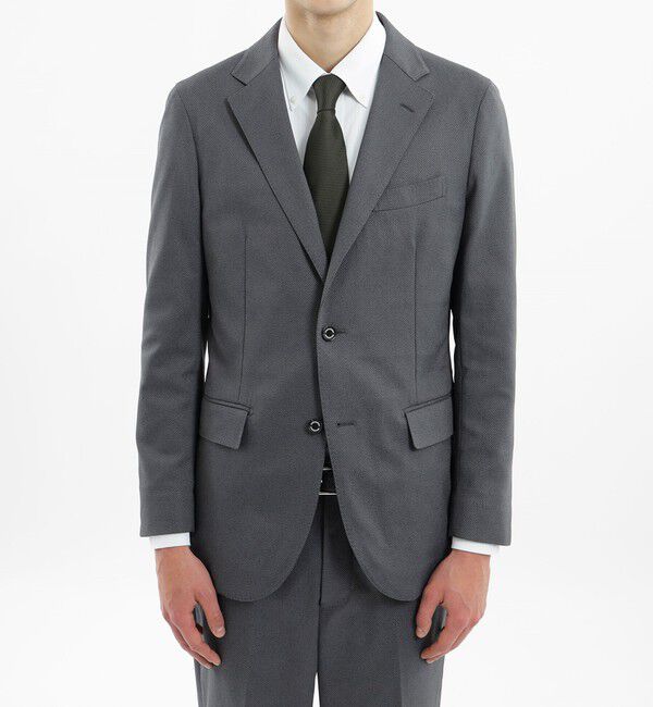 MACKINTOSH PHILOSOPHY「【2024年春夏モデル】トロッター ジャケット#000（ナンバーゼロ）バーズアイストレッチ　リサイクル」|テーラードジャケット|