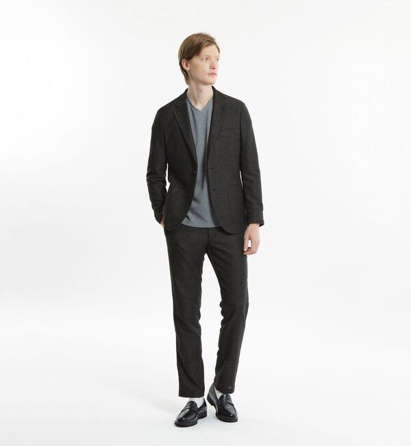 MACKINTOSH PHILOSOPHY「テーラードジャージー ジャケット ウール混カラミ織り」|テーラードジャケット|