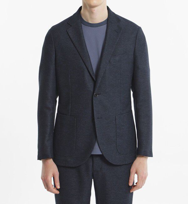 MACKINTOSH PHILOSOPHY「テーラードジャージー ジャケット ウール混カラミ織り」|テーラードジャケット|