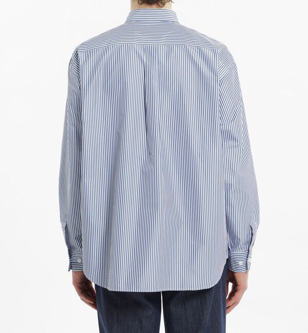 MACKINTOSH PHILOSOPHY「長袖オーバーサイズボタンダウンシャツ タイプライター/ストライプ」|シャツ・ブラウス|