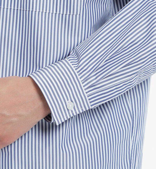 MACKINTOSH PHILOSOPHY「長袖オーバーサイズボタンダウンシャツ タイプライター/ストライプ」|シャツ・ブラウス|