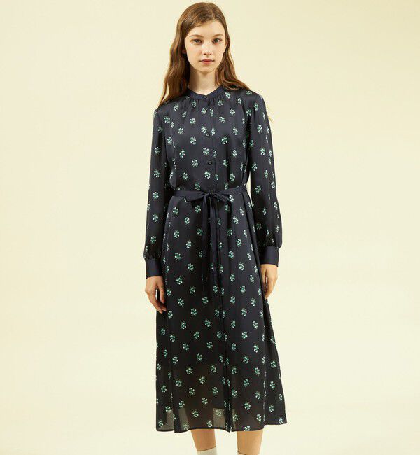 MACKINTOSH PHILOSOPHY「クロッカスプリントワンピース」|ワンピース|ネイビー