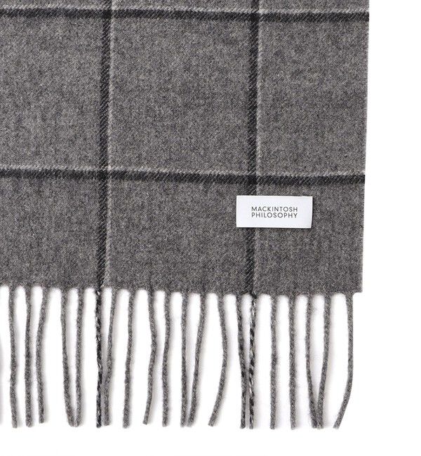 MACKINTOSH PHILOSOPHY「ウォッシャブルカシミヤ ブリティッシュチェックマフラー」|マフラー|