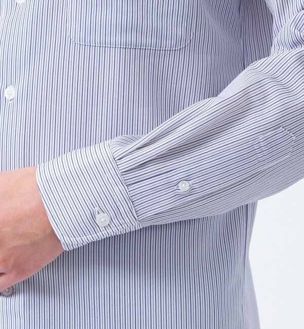 MACKINTOSH PHILOSOPHY「トロッター ボタンダウンシャツ 無地/トリコットストライプ」|シャツ・ブラウス|