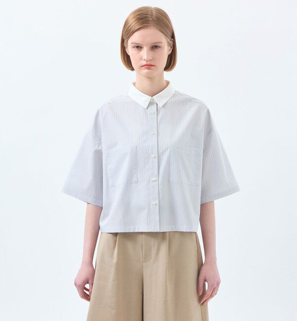 MACKINTOSH PHILOSOPHY「ショートクレリックシャツ」|シャツ・ブラウス|