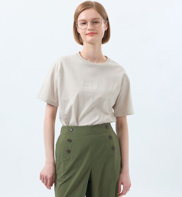 MACKINTOSH PHILOSOPHY「ライティングロゴ刺しゅうTシャツ」|Tシャツ・カットソー|ベージュ