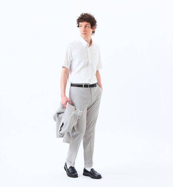 MACKINTOSH PHILOSOPHY「トロッター スクエアボタンダウンシャツ　サッカーストライプ」|シャツ・ブラウス|