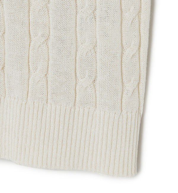 MACKINTOSH PHILOSOPHY「【WEB&一部店舗】バッキンガムベアケーブルハーフスリーブニット」|ニット・セーター|