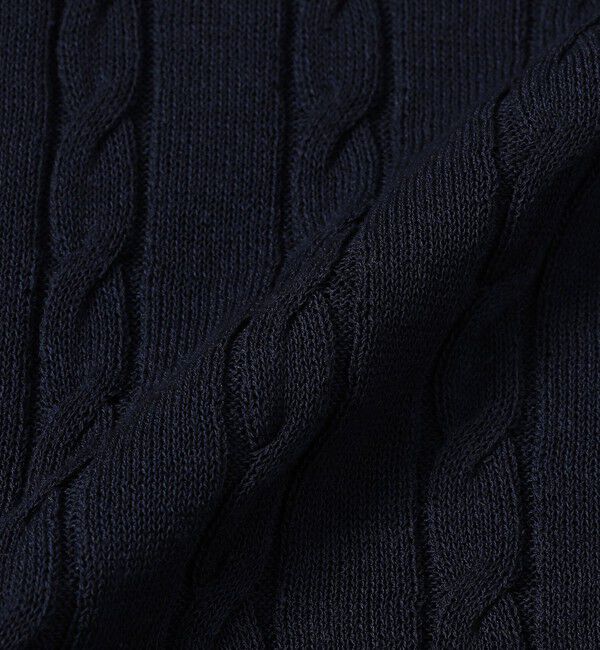 MACKINTOSH PHILOSOPHY「【WEB&一部店舗】バッキンガムベアケーブルハーフスリーブニット」|ニット・セーター|