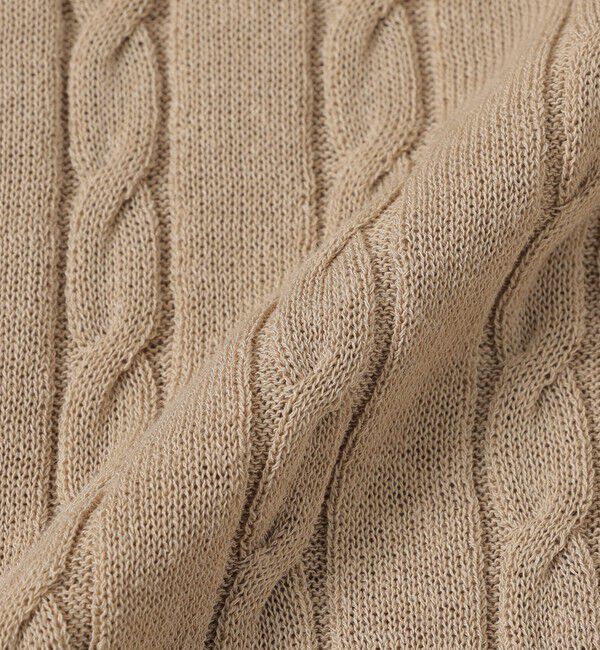 MACKINTOSH PHILOSOPHY「【WEB&一部店舗】バッキンガムベアケーブルハーフスリーブニット」|ニット・セーター|