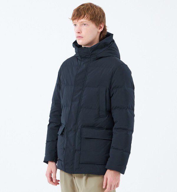 MACKINTOSH PHILOSOPHY「メモリーストレッチ　フーデッドダウンブルゾン」|ブルゾン・スタジャン|ネイビー