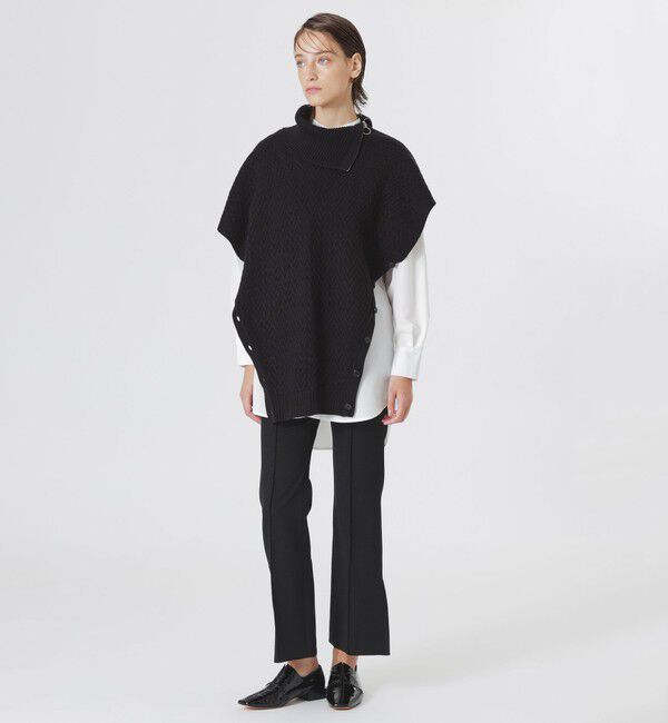  「【ドラマ着用商品】シャツコンビクロップドジップニット」|ニット・セーター|