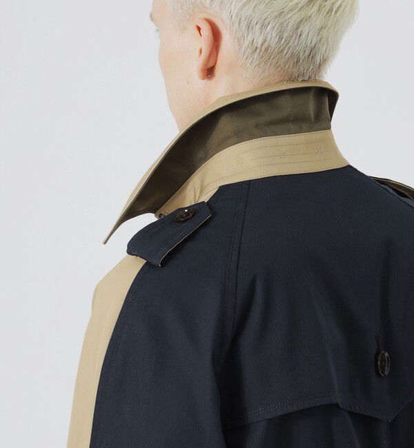  「ブロッキング トレンチコート」|トレンチコート|