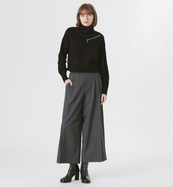  「ショルダーZIPニットプルオーバー」|ニット・セーター|