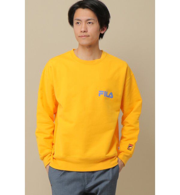 ikka「FILA ヘリテージ クルーネックトレーナー」|パーカー|イエロー