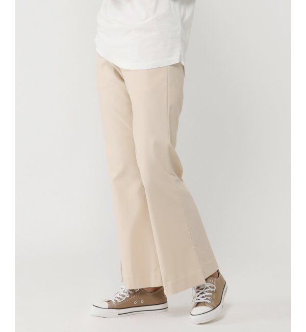 IKKA LOUNGE「ハイテンションフレアパンツ」|その他|オフホワイト