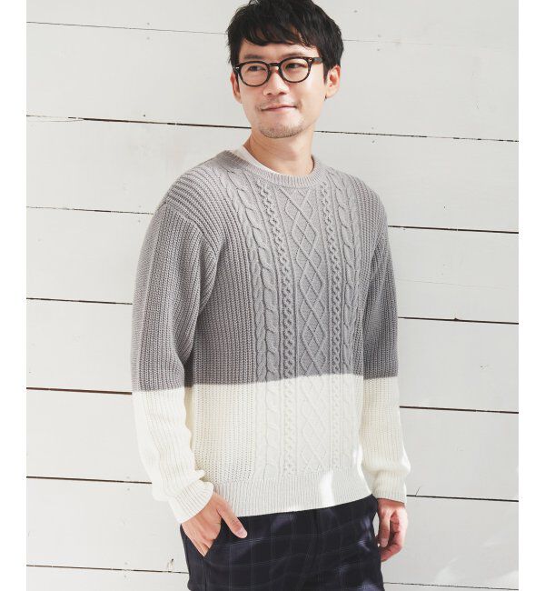 ikka「バイカラーニットアンサンブル」|ニット・セーター|