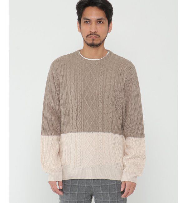 ikka「バイカラーニットアンサンブル」|ニット・セーター|