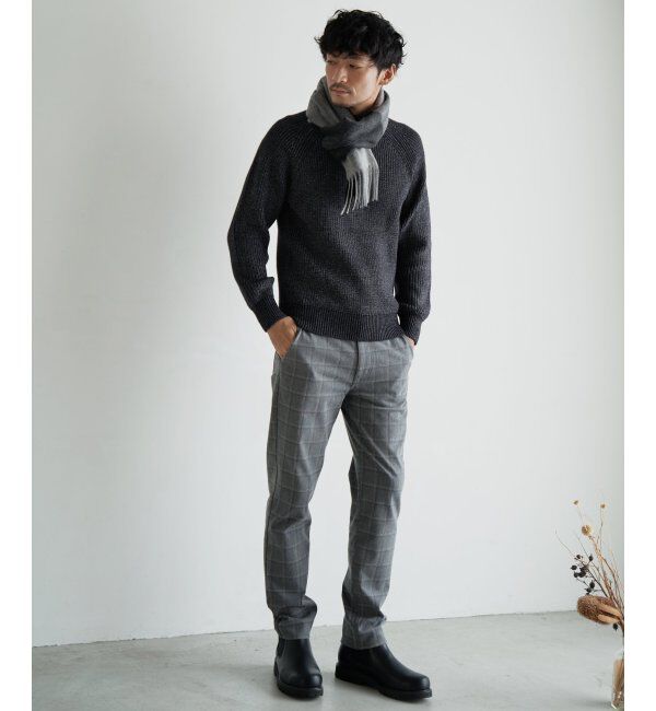 ikka「【洗える/抗菌防臭】抗菌畦クル－ネックニット」|プルオーバー|