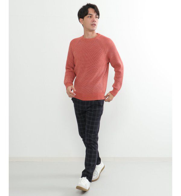 ikka「【洗える/抗菌防臭】抗菌畦クル－ネックニット」|プルオーバー|