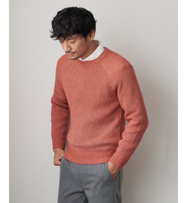 ikka「【洗える/抗菌防臭】抗菌畦クル－ネックニット」|プルオーバー|