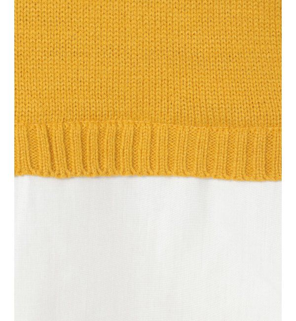 ikka「前後2WAY切り替えニットチュニック」|プルオーバー|