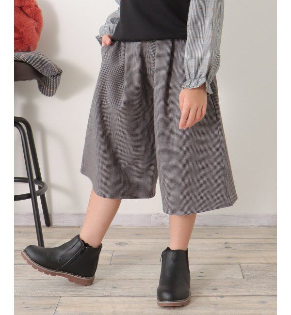 ikka kids「チェック柄ストレッチガウチョ」|その他|