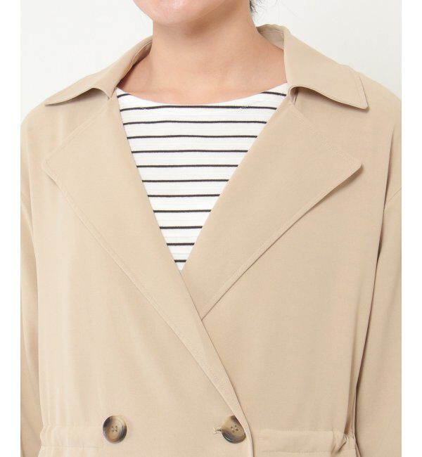 ikka「花粉リリースゆるトレンチ」|トレンチコート|