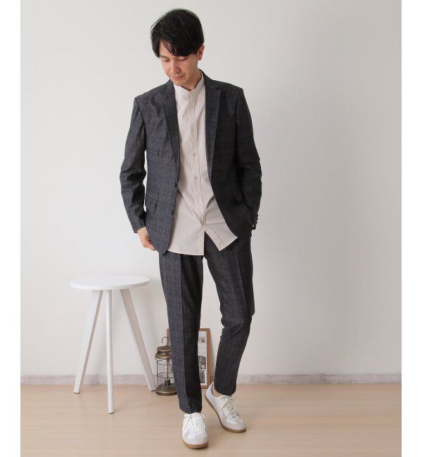 IKKA LOUNGE「【セットアップ対応】メッシュプリントテーラードジャケット」|テーラードジャケット|