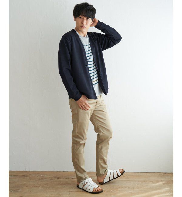 ikka「パイナップルワンボタンカーデ」|カーディガン|